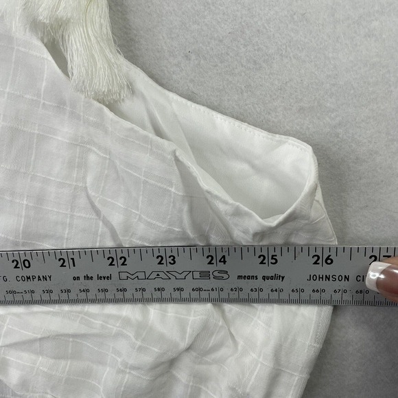 NEW - Torrid 4 Womens Plus Size 4X‎ White Empire Waist Lined Tank Top - Picture 5 of 16